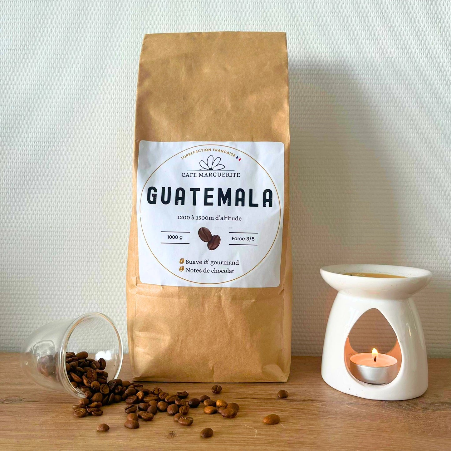Café Guatemala Huehuetenango – Arabica Lavé, Torréfié en France