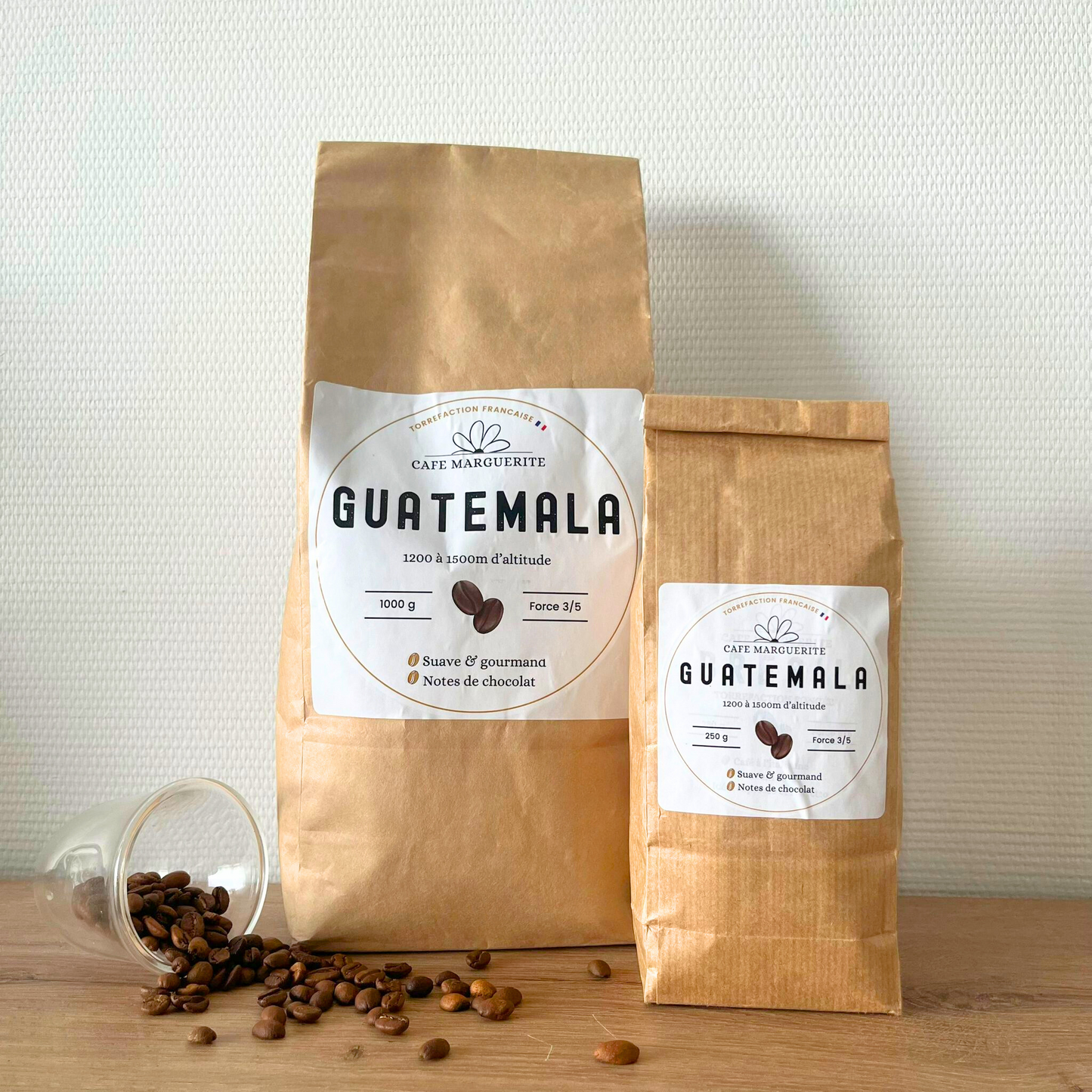 Café Guatemala Huehuetenango – Arabica Lavé, Torréfié en France