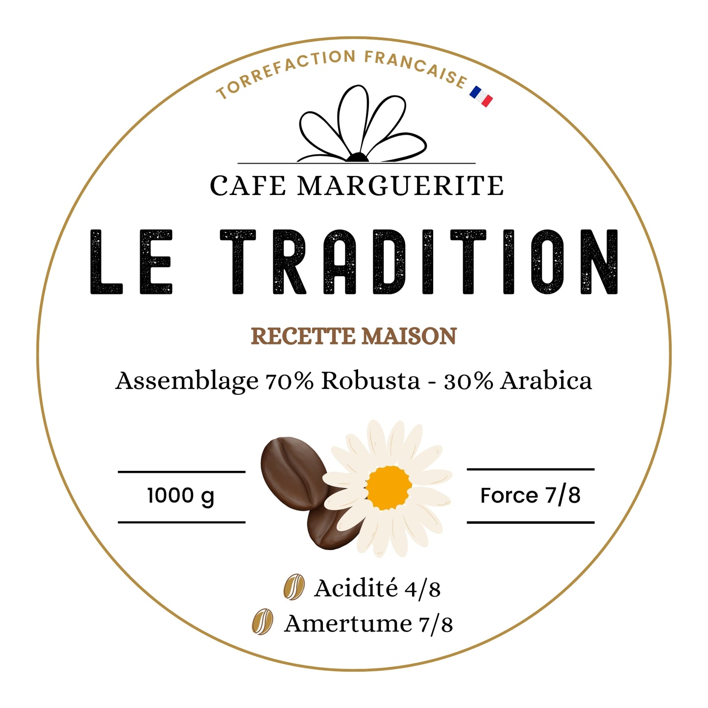 Café Le Tradition - Assemblage Maison, Torréfié en France - 1 kg