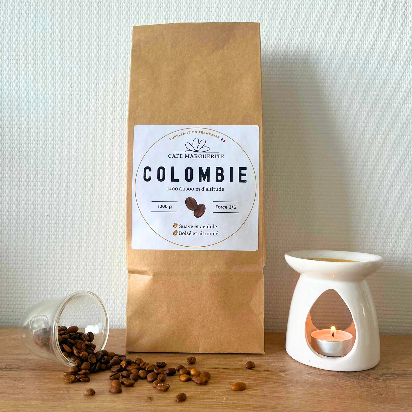 Café Colombie Huila – Arabica Lavé, Torréfié en France