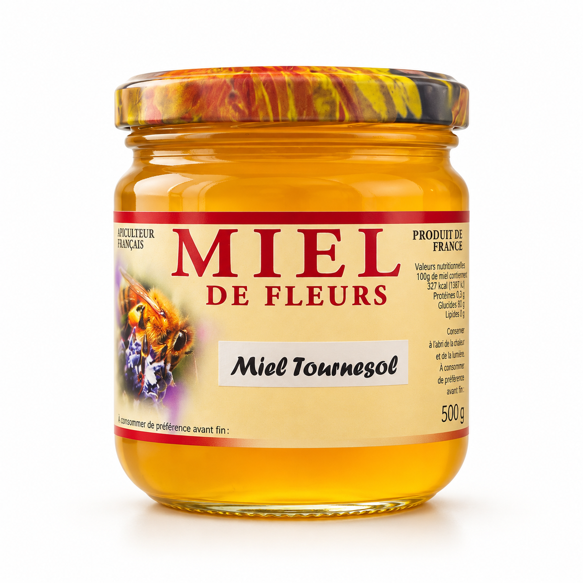 Miel de Tournesol artisanal — doux et crémeux (500 g)