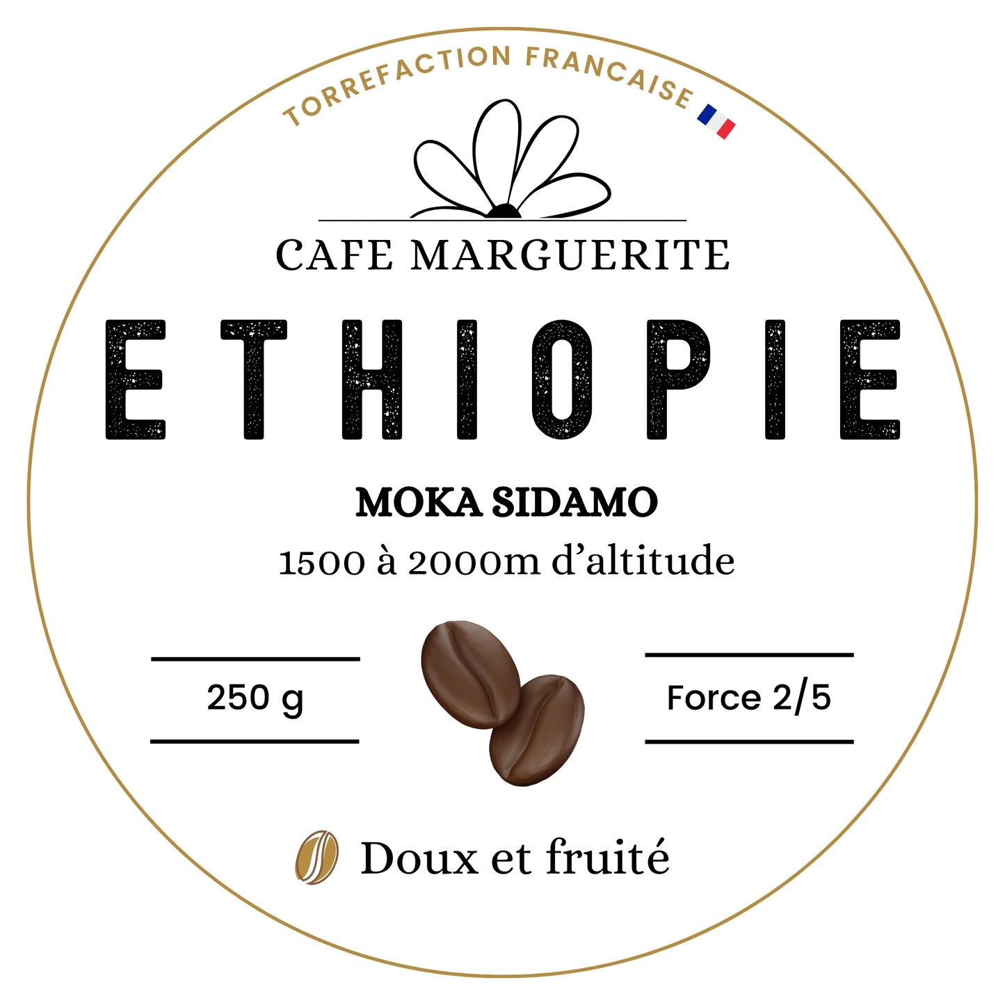 Café Éthiopie Moka Sidamo – Torréfié en France