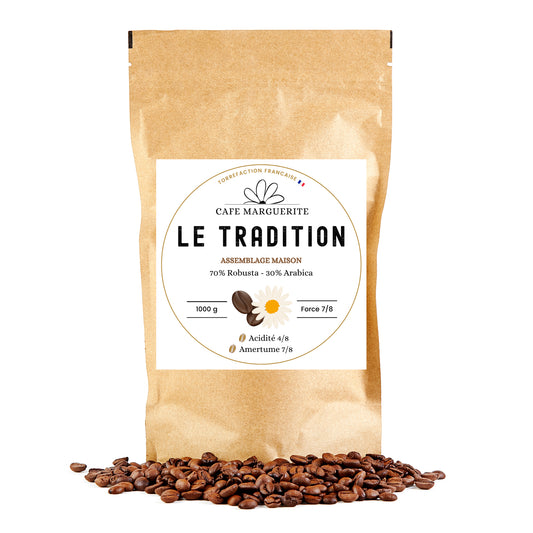 Café Le Tradition - Assemblage Maison, Torréfié en France - 1 kg