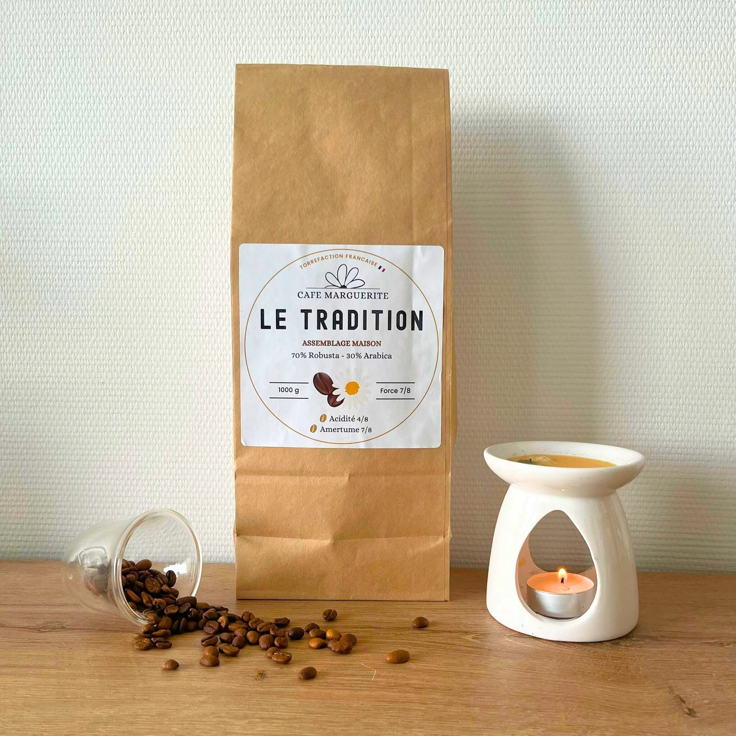 Café Le Tradition - Assemblage Maison, Torréfié en France - 1 kg