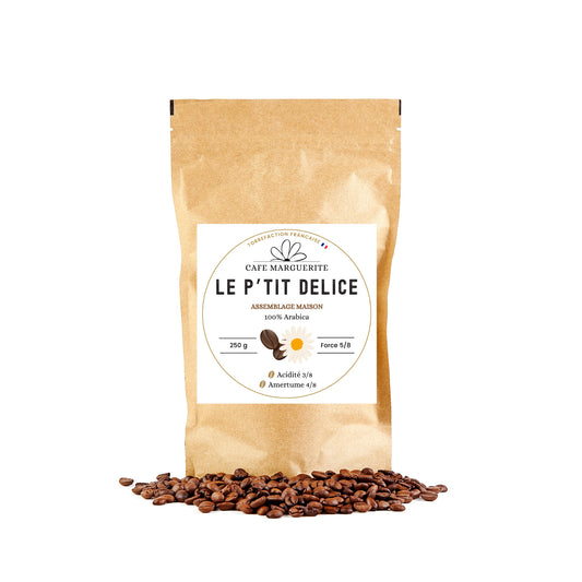 Café Le P’TIT DELICE - Assemblage Maison 100% Arabica, Torréfié en France